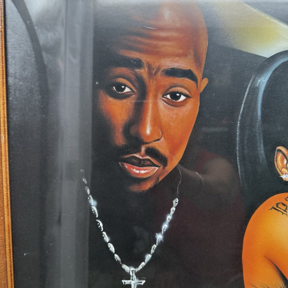 Rare Hip Hop R&B missing you Legends 2pac Bob Marley Aaliyah Left‎ Eye 41"x29" - Picture 2 of 9